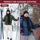 Suhine 16 Pcs Winter Beanie Hat Scarf Gloves Earmuff Sets for Men Women homeless Warm Knitted Beanie Hats Touch Screen Gloves Long Scarf Earmuff Bulk for Outdoor Sport (Black) (Black)