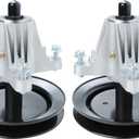 (2Pcs) 618-04822 Spindle Assembly with Pulley Compatible with MTD, Fit for Troy-Bilt, Fit for Cub Cadet 42'' Deck LTX1040 LTX1042, Replaces 918-04822B 618-04822A 618-04822B 918-04889 91804889A