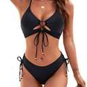 Blooming Jelly Womens Bikini Sets Two Piece Swimsuit 2025 Curvy Cutout String Bathing Suit, Size M