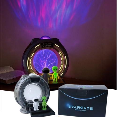 Northern Light Projector for Bedroom, Galaxy Projector Night Light with Plasma Ball, 8 Aurora Lights, White Noise, Timer, Bluetooth Speaker, Remote Control, Valentines Day Decor, Birthday Trendy Gift