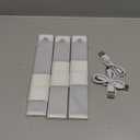 Under Cabinet Lighting 3 Packs, Rechargeable Motion Sensor Light Indoor, 8 Inches, 3 Color Temps, Dimmable Closet Light Stick on, Under Counter Lights for Kitchen