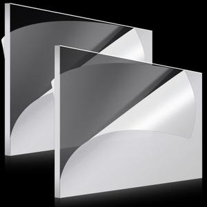 Roowest 2 Pcs 24 x 36 Inch, 1/2 Inch Thick Clear Acrylic Plexiglass Sheets Transparent Plastic Panels Sheets Cut to Size Cast Acrylic Board Panel with Protective Film for Craft DIY Project Sign Frame