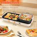 2026 Electric Hot Pot with Grill,2-10 People Indoor Hot Pot 2 in 1 Multi-function Smokeless Shabu-Shabu Hotpot Korean BBQ Grill for Simmer,Separate Dual Temperature Contral