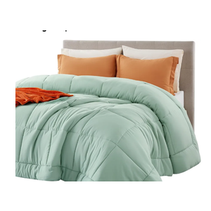 Bedsure Comforter Duvet Insert - Quilted Comforters Queen Size, All Season Duvet, GentleSoft Down Alternative Bedding, with 8 Tabs, Gifts for Women/Men, Sage Green, Queen 88 x 88 Inches