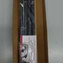 Curtain Rods for windows 32-62 inch, 5/8 inch Decorative Matte Black Splicing Heavy Duty Metal Curtain Rod set with Brackets