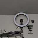 Upgrade Ring Light Overhead Camera Phone Mount for Desk, Evershop 10 Selfie Light with Stand Tripod for iPhone, Light with Phone Holder for Video Recording,Zoom Meeting,Live Streaming Tiktok,YouTube (36.6" tall - Clip-On Phone Holder)