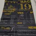 Eiurteao 40th Birthday Decorations Back in 1985 Door Banner for Men Women, Black Gold Happy 40 Birthday Door Cover Party Supplies, 40 Year Old Bday Backdrop Sign Decor for Outdoor Indoor