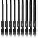 NEIKO 01149A Torx Head Drill Bit Set, 11-Piece Sizes TT6 to TT40 | Tamperproof Magnetic Torx Bits | 3 Quick Release Shanks | Premium S2 Steel | Compatible with Power Drills and Impact Drivers