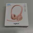 Logitech H390 Wired Headset for PC/Laptop, Stereo Headphones with Noise Cancelling Microphone, USB-A, in-Line Controls, Works with Chromebook - Rose
