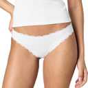 b.tempt'd womens Inspired Eyelet Thong (White, XL)