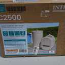 INTEX C2500 Krystal Clear Cartridge Filter Pump for Above Ground Pools: 2500 GPH Pump Flow Rate Improved Circulation and Filtration Easy Installation Improved Water Clarity Easy-to-Clean