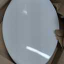 Toilet Seat with Toddler Seat Elongated, PP Material Family Toilet Seat Cover, Soft Close Adult & Toddler Seats, Easy to Clean, Safe Potty Training Solution for Kids, Bathroom Upgrade for Home (White)