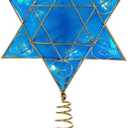 Kurt Adler 13" Battery-Operated Deluxe Hanukkah Tree Topper