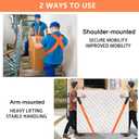 Moving Straps Lifting（Padded） one Person 2-Person Lifting and Moving System Appliance,for Harness Moving Mattress Couch Furniture Heavy Things,Suitable Professional Moving Body Strap Wrist Strap