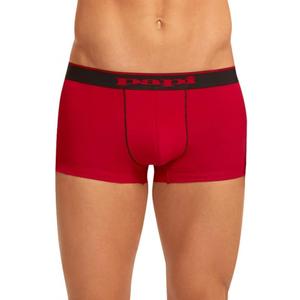Papi Men's Stylish Brazilian Solid and Print Trunks (3-Pack of Men's Underwear) (Black/Red, S)