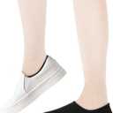 2 x VOROLO No Show Socks for Womens,Low Cut Ankle Non Slip Flat Boat Invisible Liner Cushion Athletic Socks (Black)