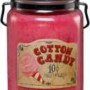 McCalls Candles | Cotton Candy | 26 oz Scented Candle | USA-Poured | Vintage Rustic Jar | Sweet Sugar & Vanilla Whimsy Fragrance