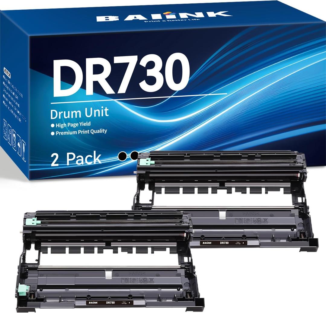Compatible DR730 Drum Unit Replacement for Brother DR-730 DR 730 Compatible for HL-L2350DW HL-L2370DW HL-L2395DW HL-L2325DW HL-L2390DW DCP-L2550DW MFC-L2750DW MFC-L2710DW Printer