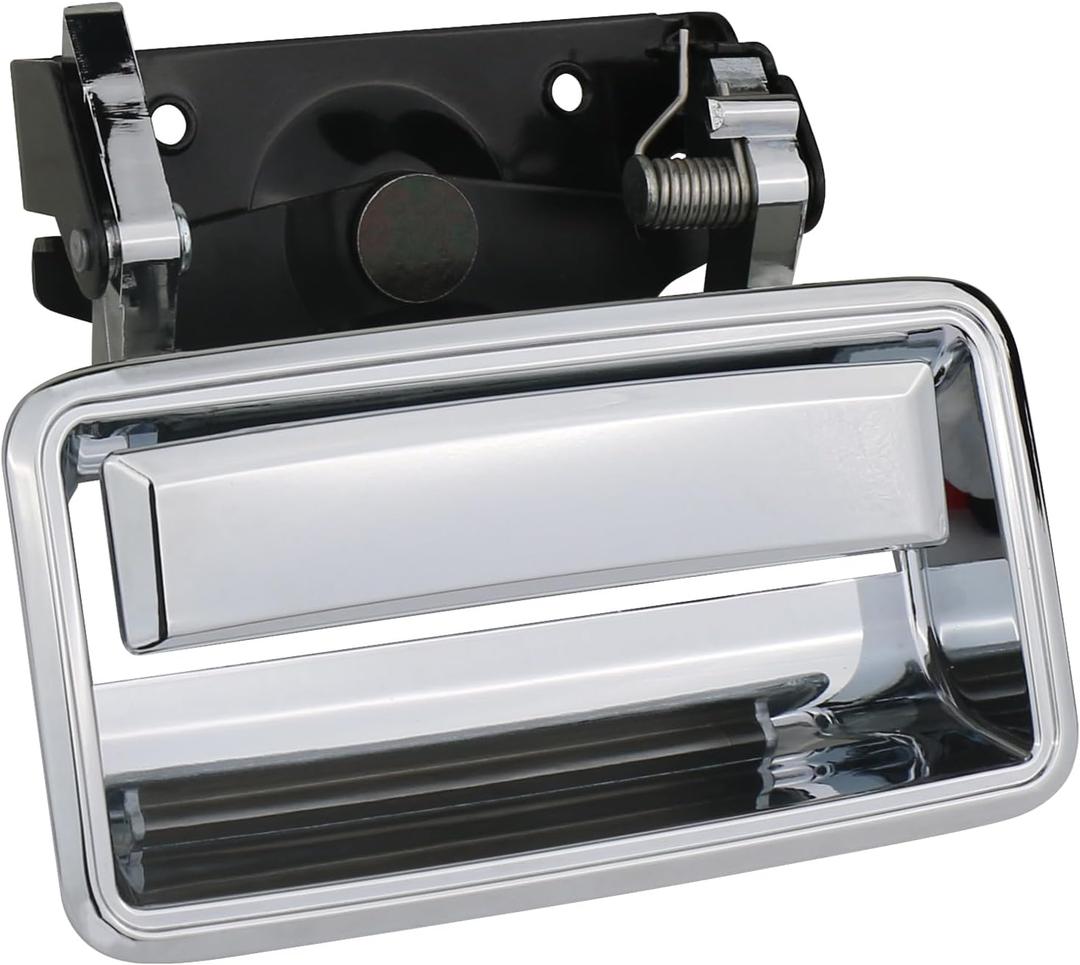 APPERFiT Tailgate Handle & Bezel Chrome Compatible with 1988-2002 Chevrolet Chevy GMC C/K 1500 2500 3500 Pickup Truck Replaces 15991785 15991786 GM1916101 GM1915101, DH133CRM