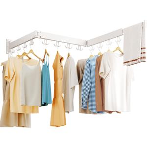 HEILAIYI Drying Rack Clothing Wall Mounted,Clothes Drying Rack,Laundry Drying Rack,Collapsible Dying Racks for Laundry,Foldable Clothes Dryer Rack,Clothes Hanger Rack Wall Mount
