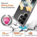 Hungo Compatible for Samsung Galaxy S25 Ultra Case for Women Girls Clear Design Cute,Girly Girls Skin Colorful Pine Trees Sun Mountain River