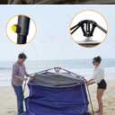 KingCamp Instant Shower Tent, Portable Superior Stable Privacy Shelter, 2 Large Rooms Outdoor Toilet Tent with Floor for Beach, Camping & Hiking, Setup in Under 60s