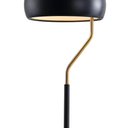 22.5" Oskar Moody Metal Desk Lamp Black/Gold (Includes LED Light Bulb) - JONATHAN Y: Modern Accent with Rotary Switch