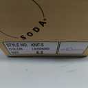 Soda “Board” ~ Women Open Round Toe Single Band Slide Sandal, 6.5 Black Pu 