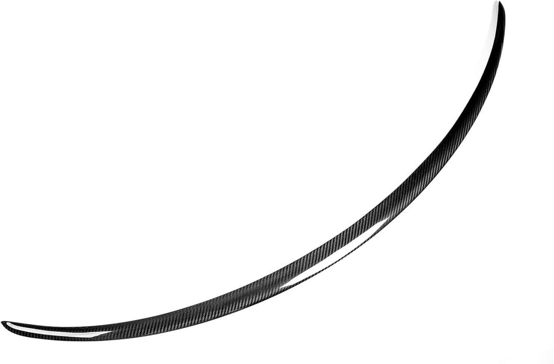 Real Carbon Fiber Spoiler for Tesla Model Y 2020-2024 Glossy Surface Trunk Spoiler Wing Trunk Tail Rear Trunk Lid,3M Twill Dry Carbon Fiber,Only for Gen 1 Model Y