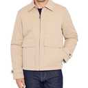 IZOD Men's Work Jacket with Codruroy Collar, Sand, Large