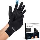Copper Arthritis Gloves for Women Men, Touch Screen Anti-Slip Arthritis Compression Gloves for Relieving Carpal Tunnel Aches, Rheumatoid Pains, Joint Swell (Small: 2 1/5''-2 3/5'', One Pair)