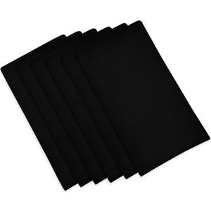 Cotton Dinner Napkins Black - 6 Pack (18 inches x18 inches) Soft and Comfortable - Durable Hotel Quality - Ideal for Events and Regular Home Use