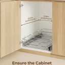 FOHERE Pull Out Cabinet Organizer 11.6" x 21" D Heavy Duty Pull Out Drawers