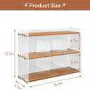 Coffee Mug Holder Wooden Cup Station Organizer 3-Tier Cup Holder for Coffee Bar Mug Display Rack for Countertop Mug Holder Shelf for Home Kitchen Nut Brown