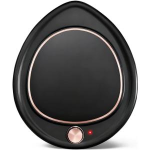 Coffee Mug Warmer - Large Candle Warmer Plate, 2-Temp Setting (131 & 113) & Fast Heating, Elegant Desk Warmer for Coffee/Tea/Milk/Candle, Ideal Office Home Gift (Black)
