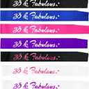 2 x 30 & Fabulous Birthday Sash, 30th Birthday Gifts idea for women, Funny 30th Birthday Party Suppiles, Black+ Pink(30 & Fabulous)