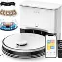ILIFE A30 Pro Robot Vacuum and Mop, Self Emptying Station for 60 Days, 5000Pa Suction, LiDAR Navigation, No-Go Zones, 2.4G WiFi/App/Alexa/Remote Control, Roller Brush for Carpet, Hard Floors, 110V