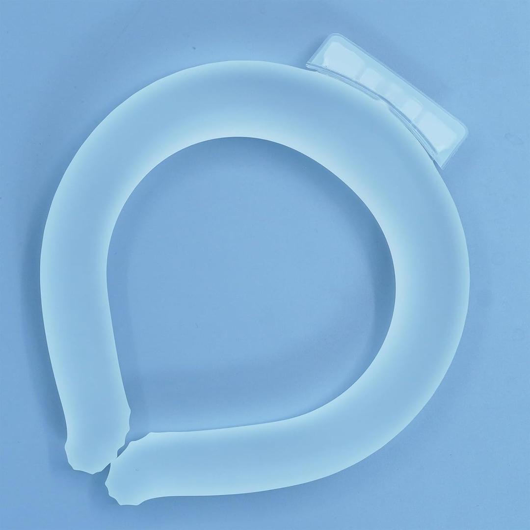 3 x Large Ice Collar - Reusable Neck Cooling Wrap for Hot Weather & Outdoor Activities, Quick Cooling Relief for Summer (Bigger Neck Cooler- Clear) 3 x Large Ice Collar - Reusable Neck Cooling Wrap for Hot Weather & Outdoor Activities, Quick Cooling Relief for Summer (Bigger Neck Cooler- Clear)
