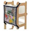 Toddler Tower Safety Net, Toddler Learning Tower Safety Net for Enhanced Safety and Convenience, Double Layer Design with Storage Function, Ideal for Kids Kitchen Play and Learning Activities