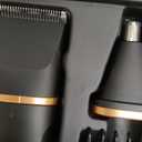 Electric Razor for Men, IPX7 Waterproof Versatile Shaver for Temple, Groin, Nose, Ear Hairs, Beard, Body Hair Trimmer, Painless Grooming Kit with 2 Replaceable Heads, Birthday Gifts for Men (2-in-1 Black)