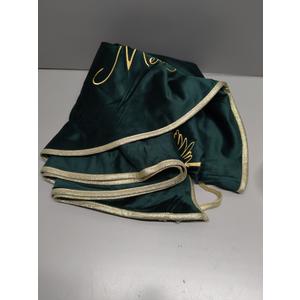  Tree Skirt Emerald Green Velvet Beaded Embroidered 48”