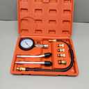 8pcs Petrol Engine Cylinder Compression Tester Kit, Small Engine Compression Tester Automotive Tool Gauge 0-300PSI for Testing Car Motorcycle Outboard Motor Snowmobile Chainsaw