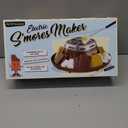 Nostalgia Tabletop Indoor Electric S'mores Maker - Smores Kit With Marshmallow Roasting Sticks and 4 Trays for Graham Crackers, Chocolate, and Marshmallows - Movie Night Supplies - Brown