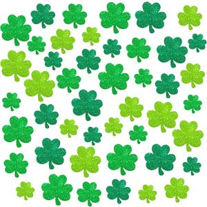 KatchOn, Glitter Shamrock Cutouts for Shamrock Decorations - Pack of 45 | St Patricks Day Cutouts | St Patricks Day Decorations, St Patricks Day Bulletin Board Decorations, Saint Patricks Day Decor