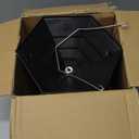 Kingsyard Metal Bird Feeder for Outdoors Hanging, 3 lbs Seed Feeder, Wild Bird Feeders for Garden Cardinal Finch Bluebird, Easy to Fill & Clean, Black