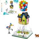 ENJBRICK Up Balloon House Building Kit for Kids 8-14 Yrs, 635 Pcs, Creative Building Block Set, Tensegrity Sculptures