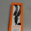 TORRAS Phone Lanyard Crossbody with 2 Phone Tabs, Adjustable Anti Theft Phone Strap for All Phones, Premium Metal Buckles, Skin-Friendly, Universal Cell Phone Neck lanyard for Travel Essentials, Black