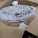 Ceiling Fans with Lights and Remote/ APP Control, 19.7in Flush Mount Ceiling Fan with Light, Smart Low Profile Ceiling Fan 6 Wind Speeds, 3000K-6500K Dimmable LED Ceiling Fan Light for Bedroom, Gold