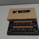 Duracell Coppertop AA + AAA Batteries, 56 Count (Pack of 1), Re-closable for Quick Access and Organized Storage, Includes 28 Double A and 28 Triple A Batteries