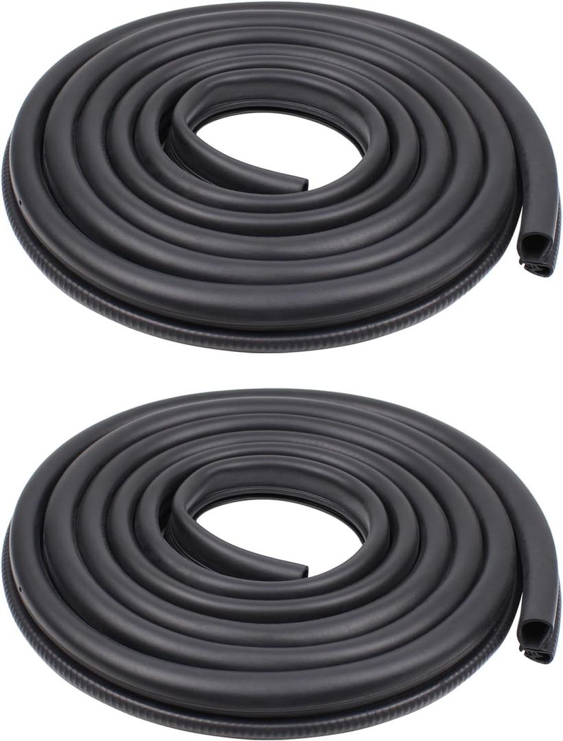 ApplianPar Left and Right Pair Set Rubber Door Weatherstrip Seals for Chevy GMC Pickup Truck Blazer Jimmy Suburban